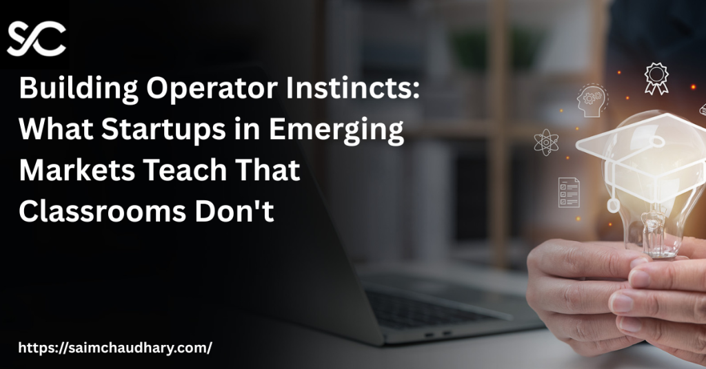 What Startups in Emerging Markets Teach That Classrooms Don't - Insights from Saim Chaudhary